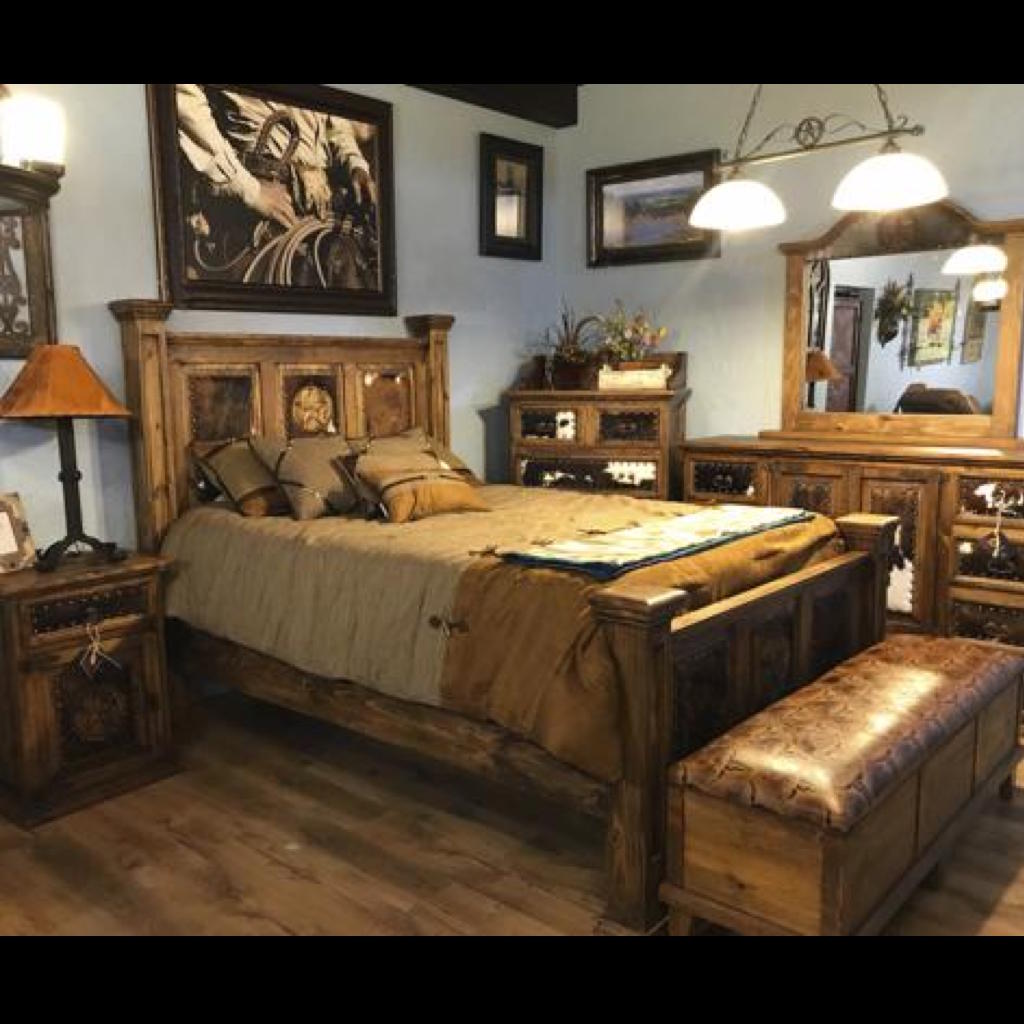 Cowhide Bedroom Set