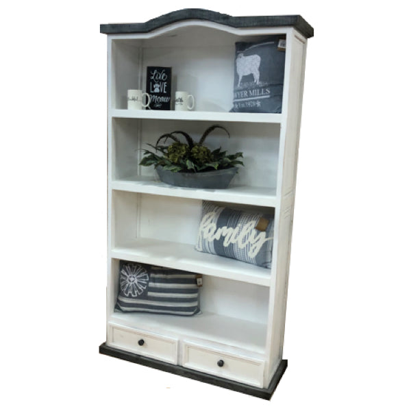 Slate 2 Drawer Bookcase (CLOSEOUT)