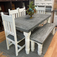 Load image into Gallery viewer, Slate Farmhouse Table Set
