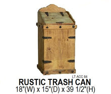 Load image into Gallery viewer, Rustic Trash Can

